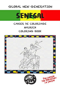 Senegal Malbuch, die Menschen