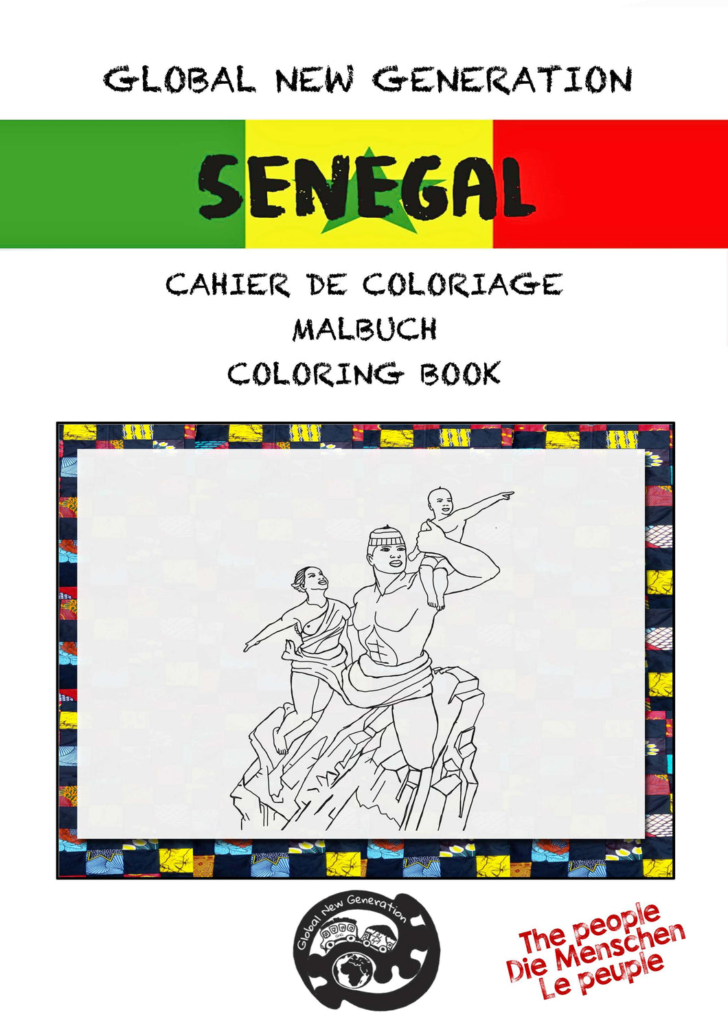 Senegal Malbuch, die Menschen