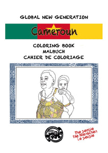 Cameroon coloring book, people