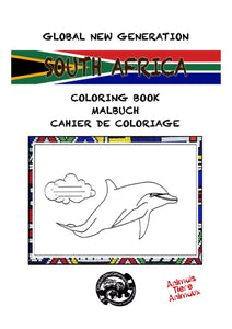 Südafrika Malbuch Tiere